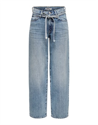 ONLGianna Straight Jeans - Light Blue Denim 